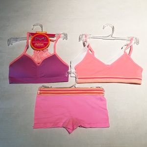 😀GIRLS SEAMLESS 4 PCS BUNGLE SIZE M (7/8) NEW